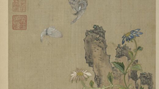 清绣绘花鸟册 菊花飞蝶.jpg