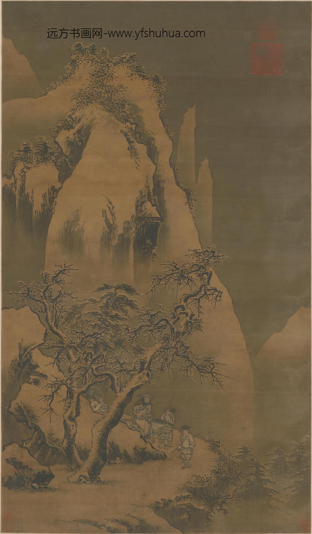 王谔-踏雪寻梅图轴-故宫博物院