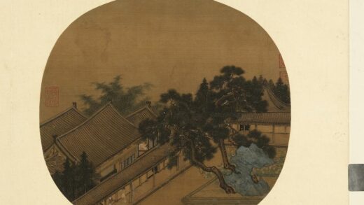纨扇画册册 无款松阴庭院.jpg