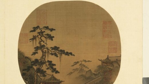 纨扇画册册 无款水轩花榭.jpg