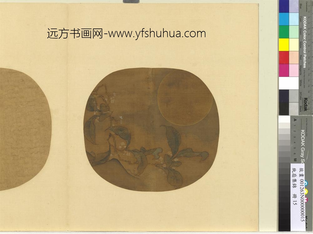 纨扇集锦册-月明金粟