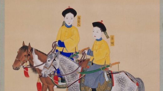 英嫔春贵人乘马图轴.jpg