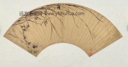范珏兰石图扇页.jpg