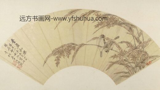 蒋淑丰盈和乐图扇页.jpg