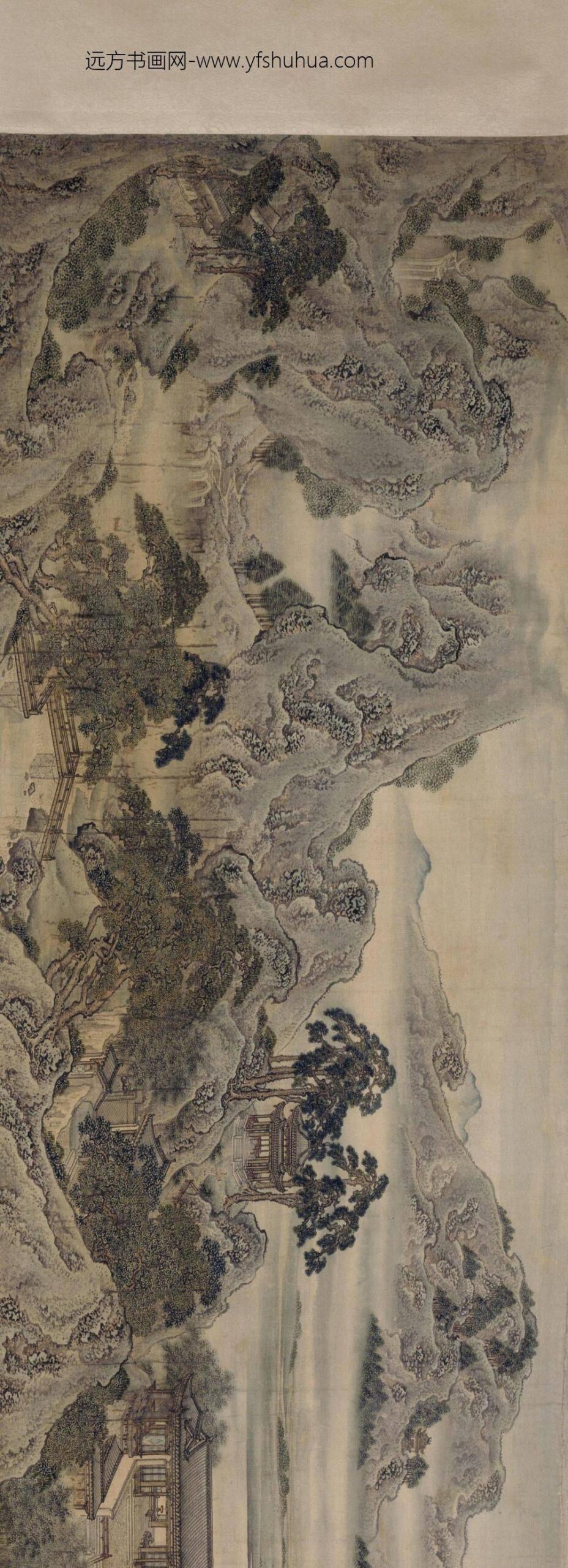 袁杓绿墅堂图卷_