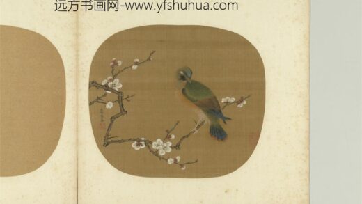 诸仙妙绘册 五代后蜀黄筌白梅山鸟.jpg