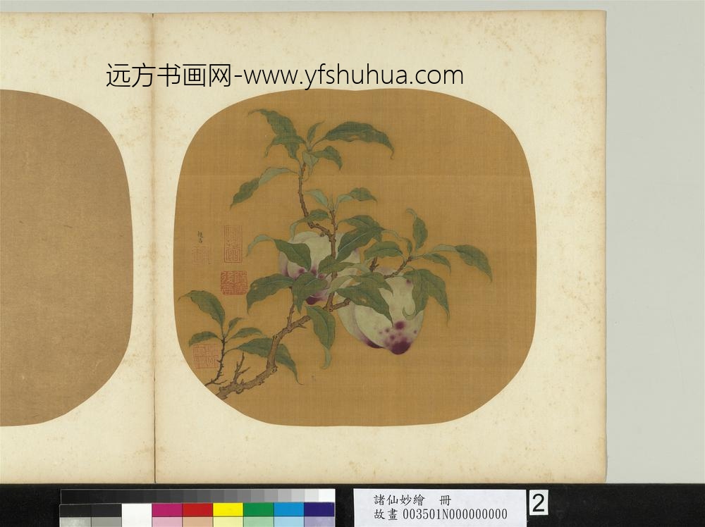 诸仙妙绘册-宋赵昌画桃