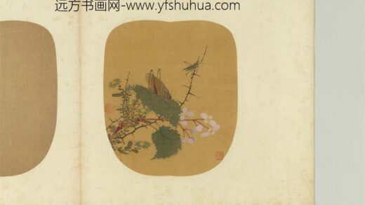 诸仙妙绘册 无款海棠螽斯.jpg