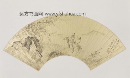 谢彬探梅图扇页.jpg