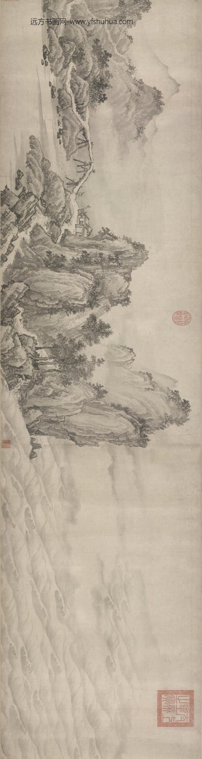 赵芾江山万里图卷_
