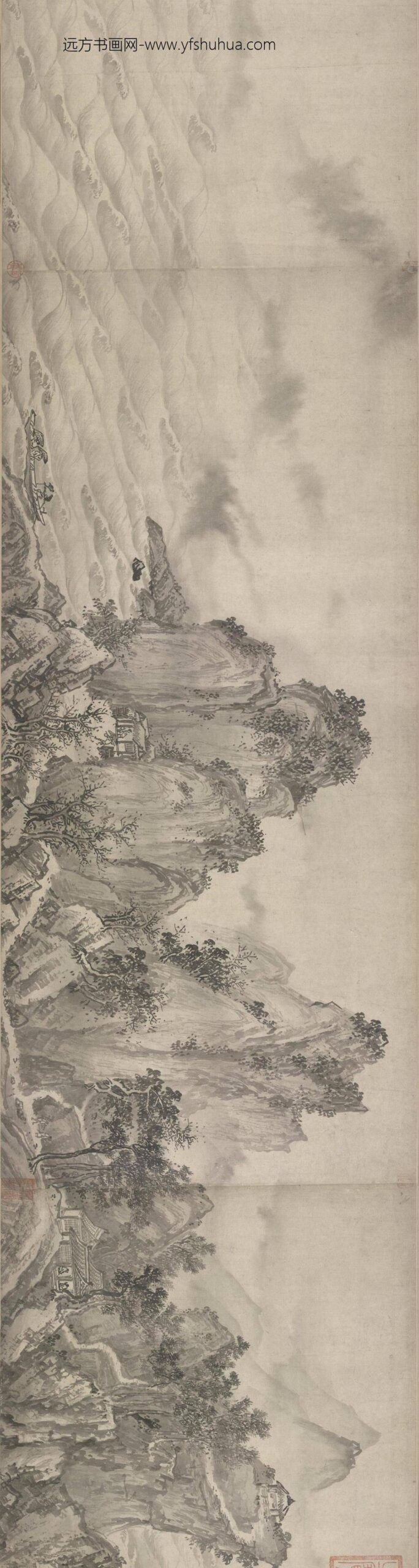 赵芾江山万里图卷_