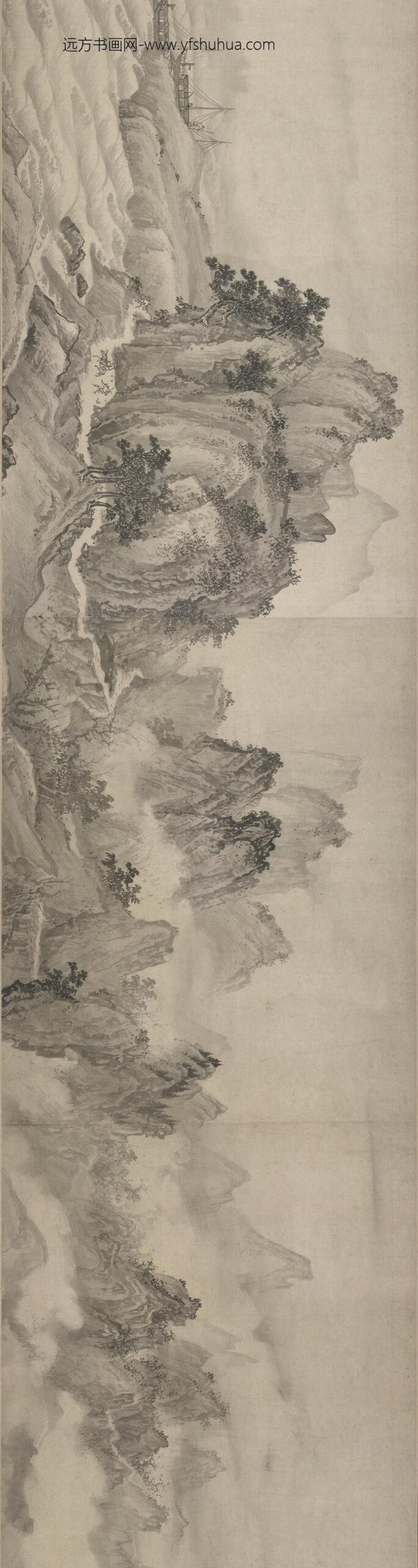 赵芾江山万里图卷_