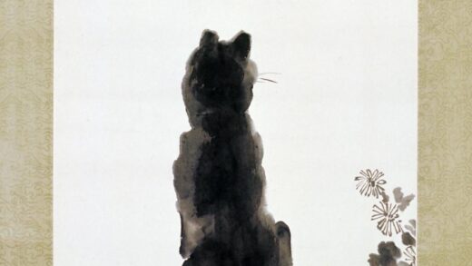 近现代 徐悲鸿猫蝶图轴.jpg