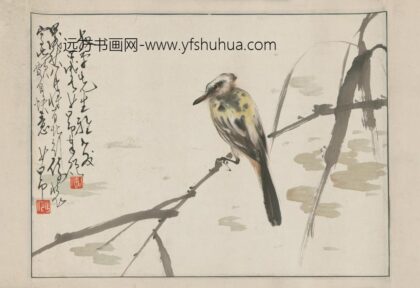 近现代 赵少昂花鸟横幅.jpg