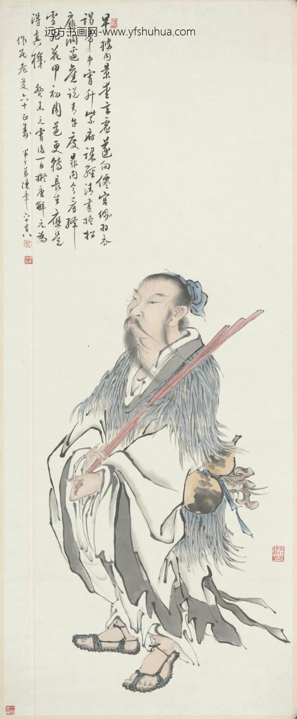 近现代-陈年吕纯阳像轴