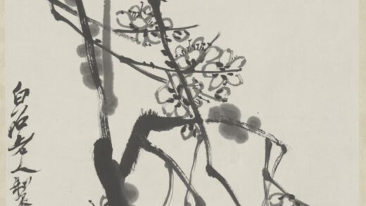 近现代 齐璜梅花轴.jpg