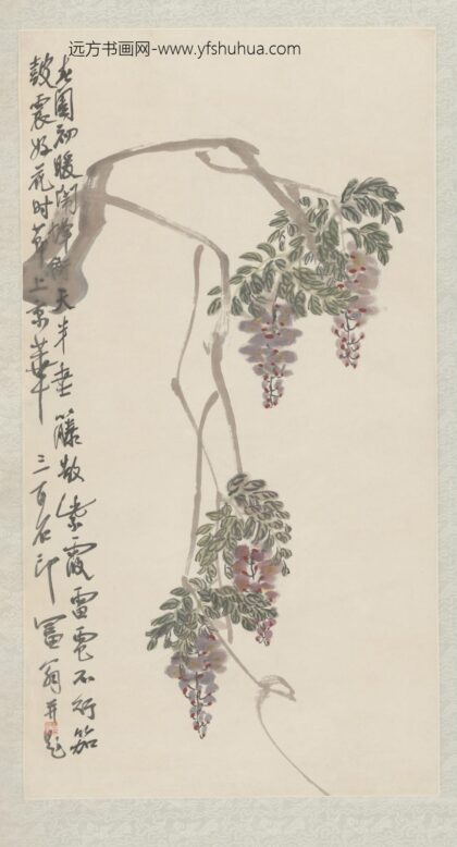 近现代 齐璜紫藤图轴.jpg