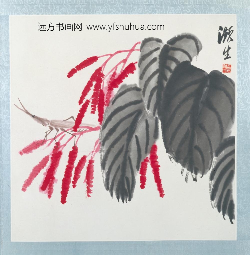 近现代-齐璜花卉昆虫册-