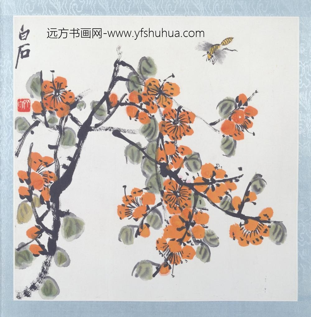 近现代-齐璜花卉昆虫图册-