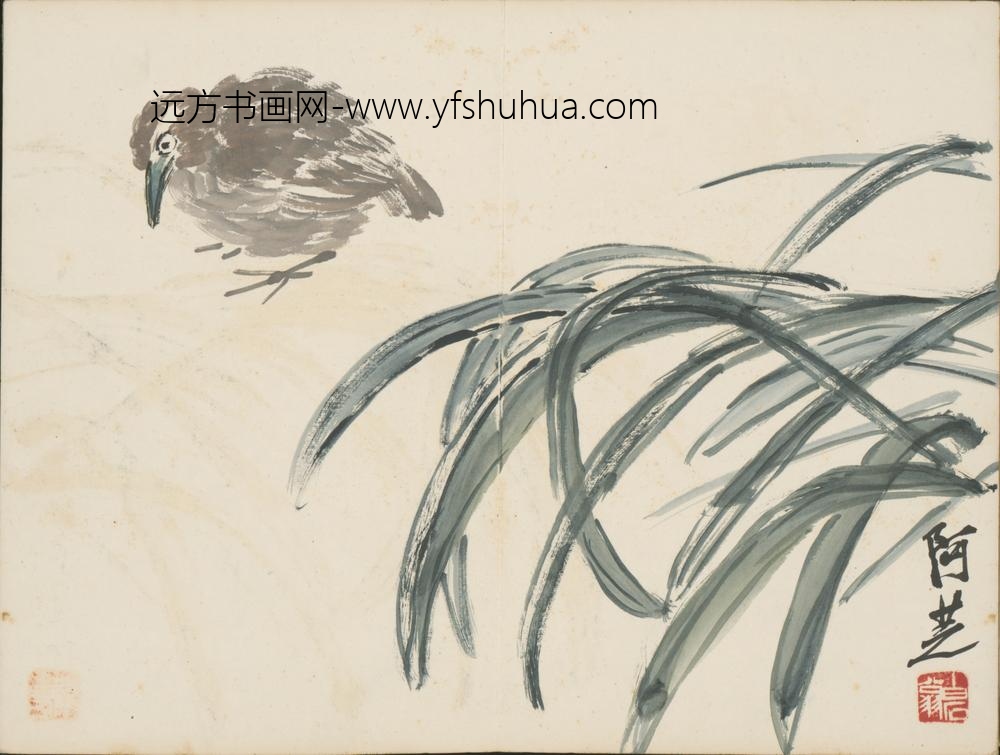 近现代-齐璜花鸟册-