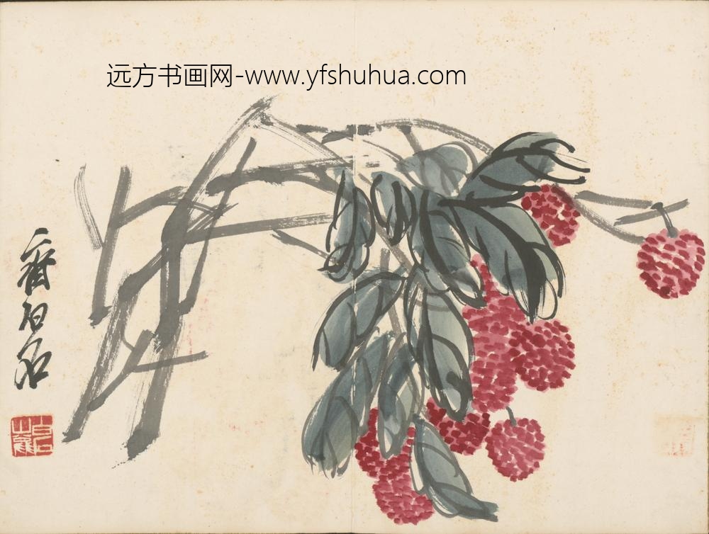 近现代-齐璜花鸟册-