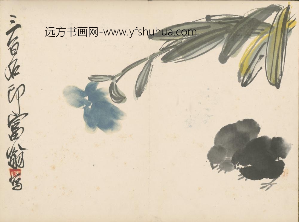 近现代-齐璜花鸟册-