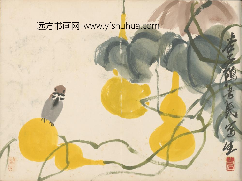 近现代-齐璜花鸟册-