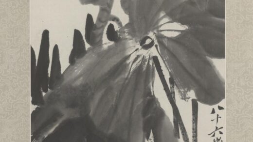 近现代 齐璜荷花蜻蜓轴.jpg