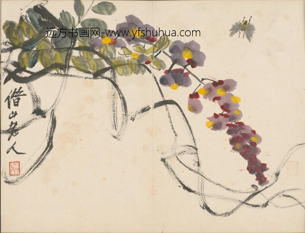 近现代-齐璜诗画合册-