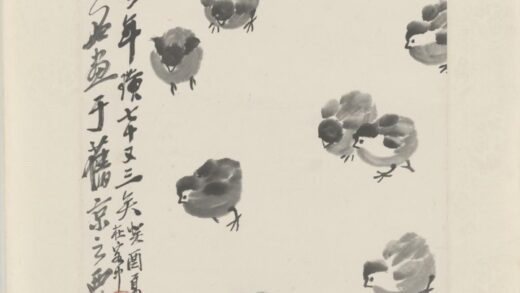 近现代 齐璜雏鸡图轴.jpg