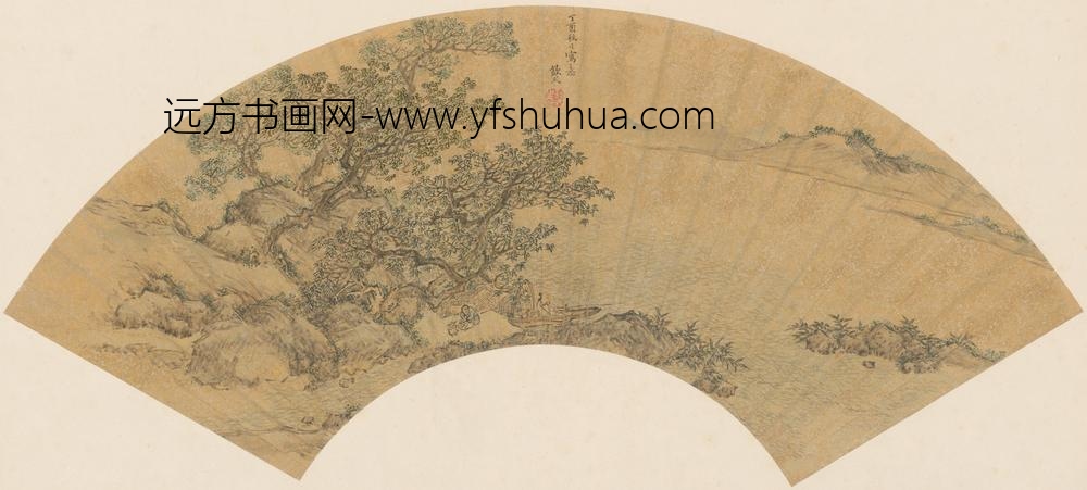 钦式-山水扇页-故宫博物院
