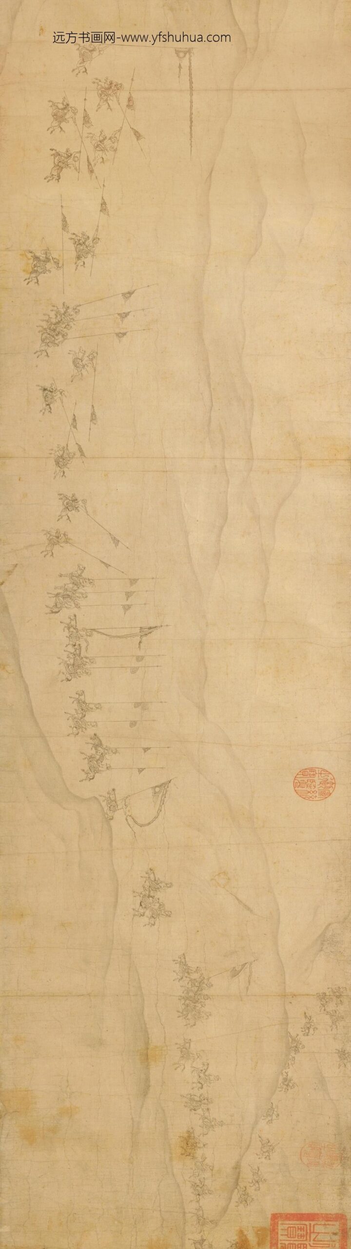 陈及之便桥会盟图卷_