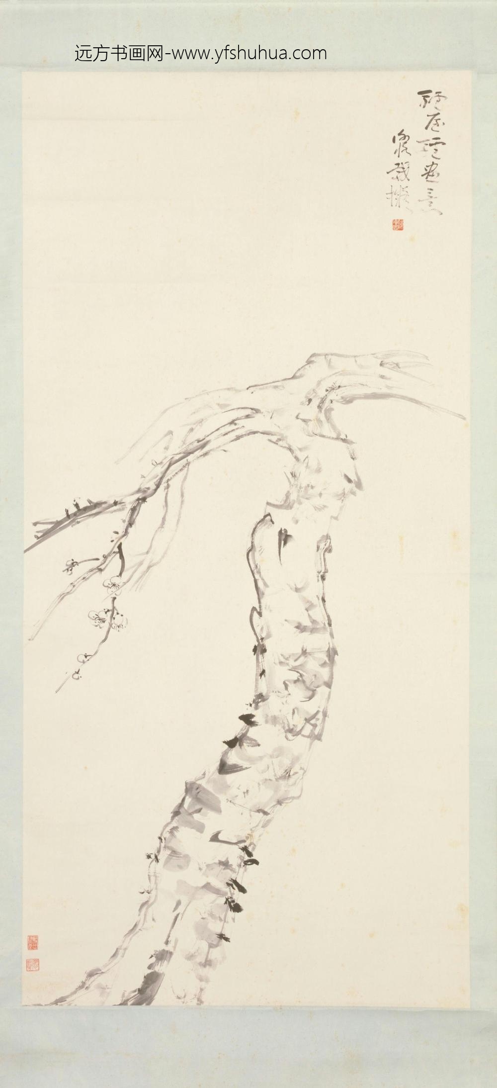 陈师曾墨梅图轴