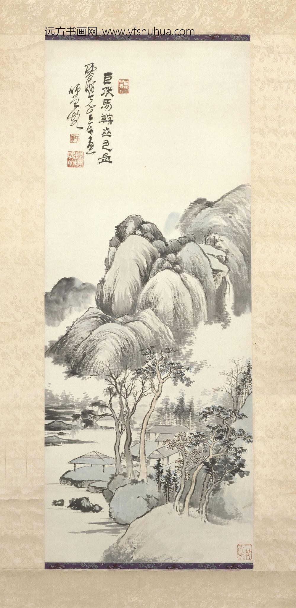 陈师曾山水图轴-