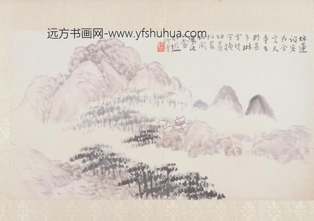 陈师曾山水花卉图册-