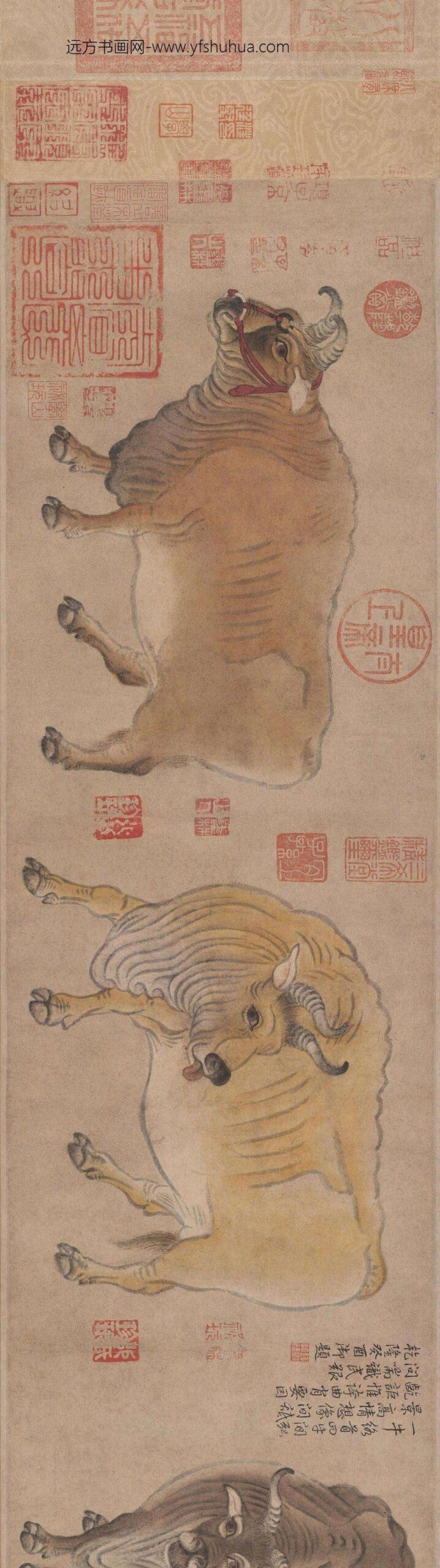韩滉五牛图卷_