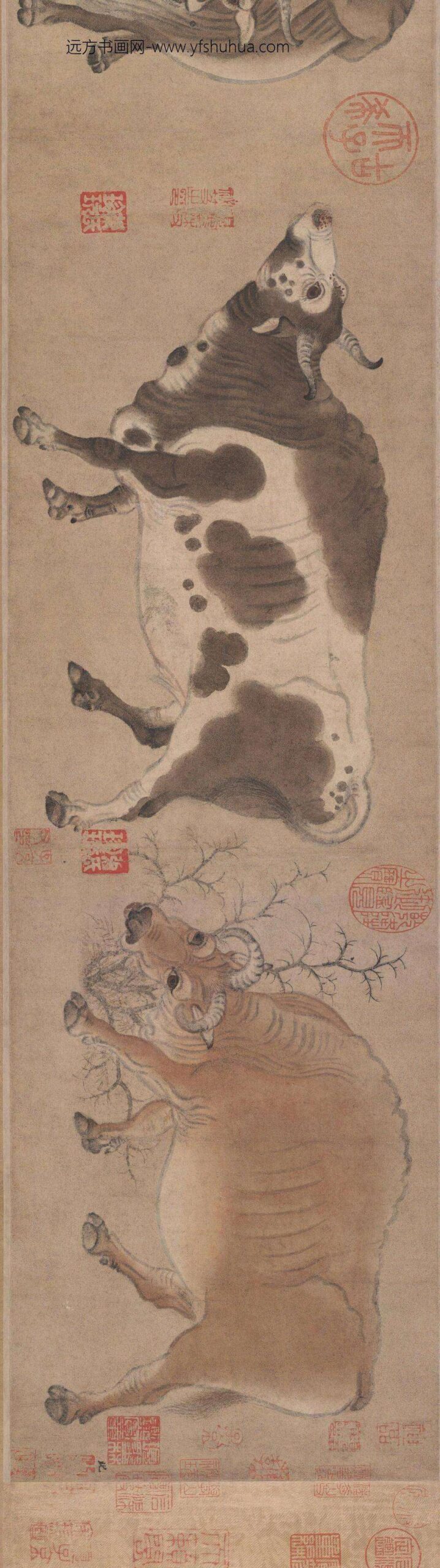 韩滉五牛图卷_