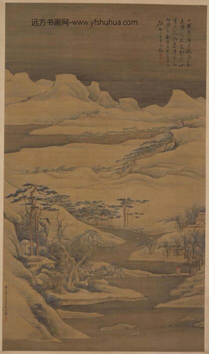 高凤翰雪景山水图轴.jpg