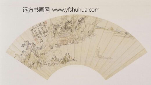 高翔山水图扇页.jpg