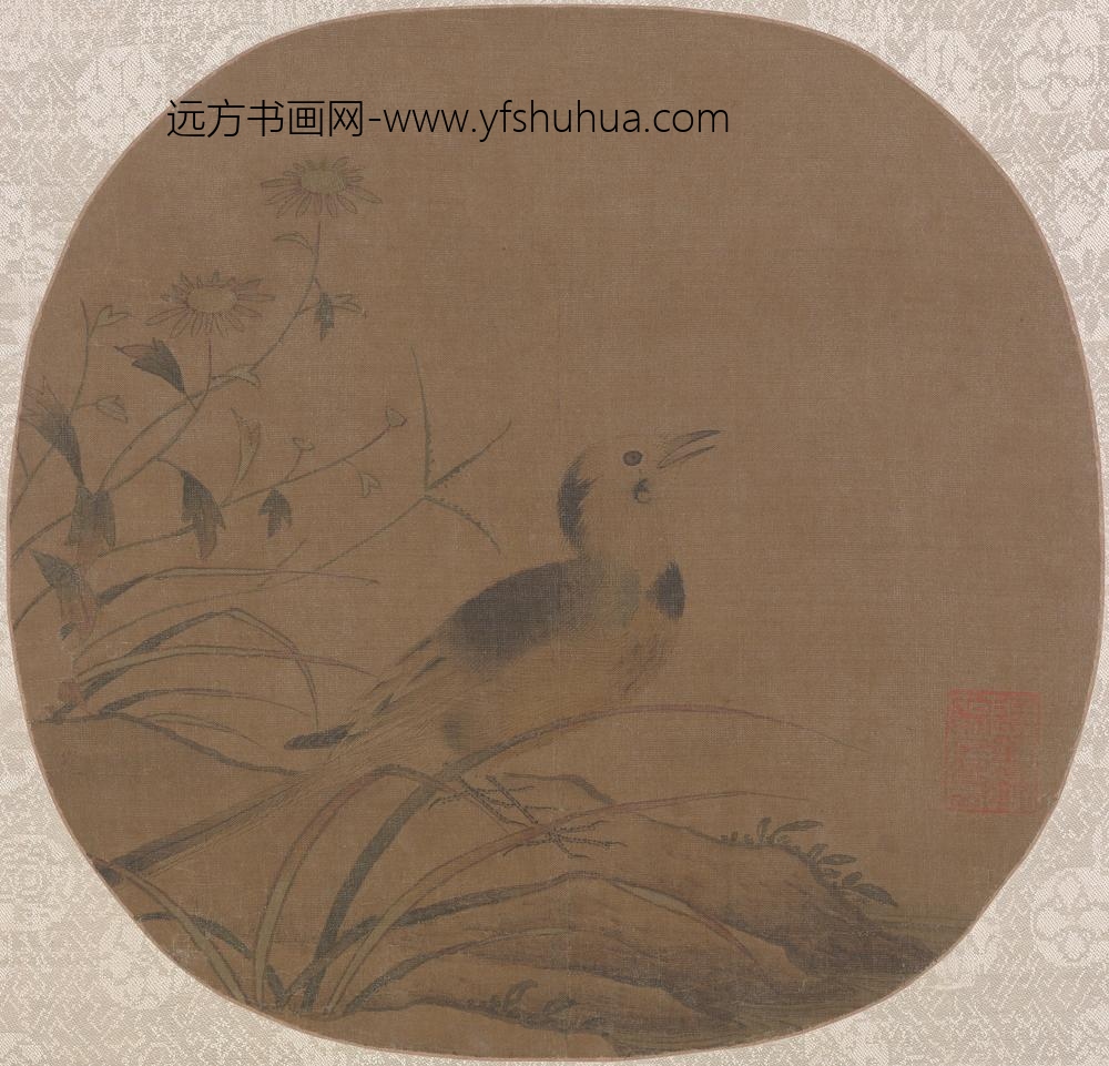 鹡鸰图册页