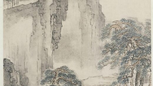 黄慎商山四皓图轴.jpg