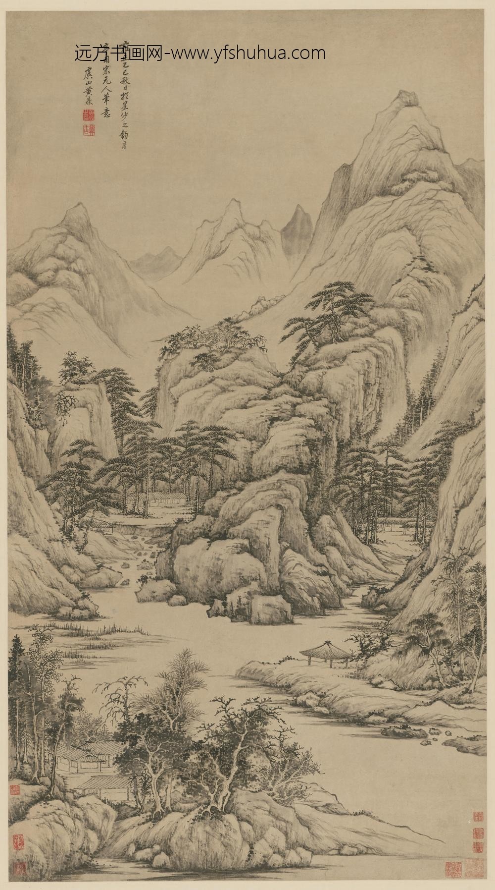 黄鼎-山水图轴-故宫博物院