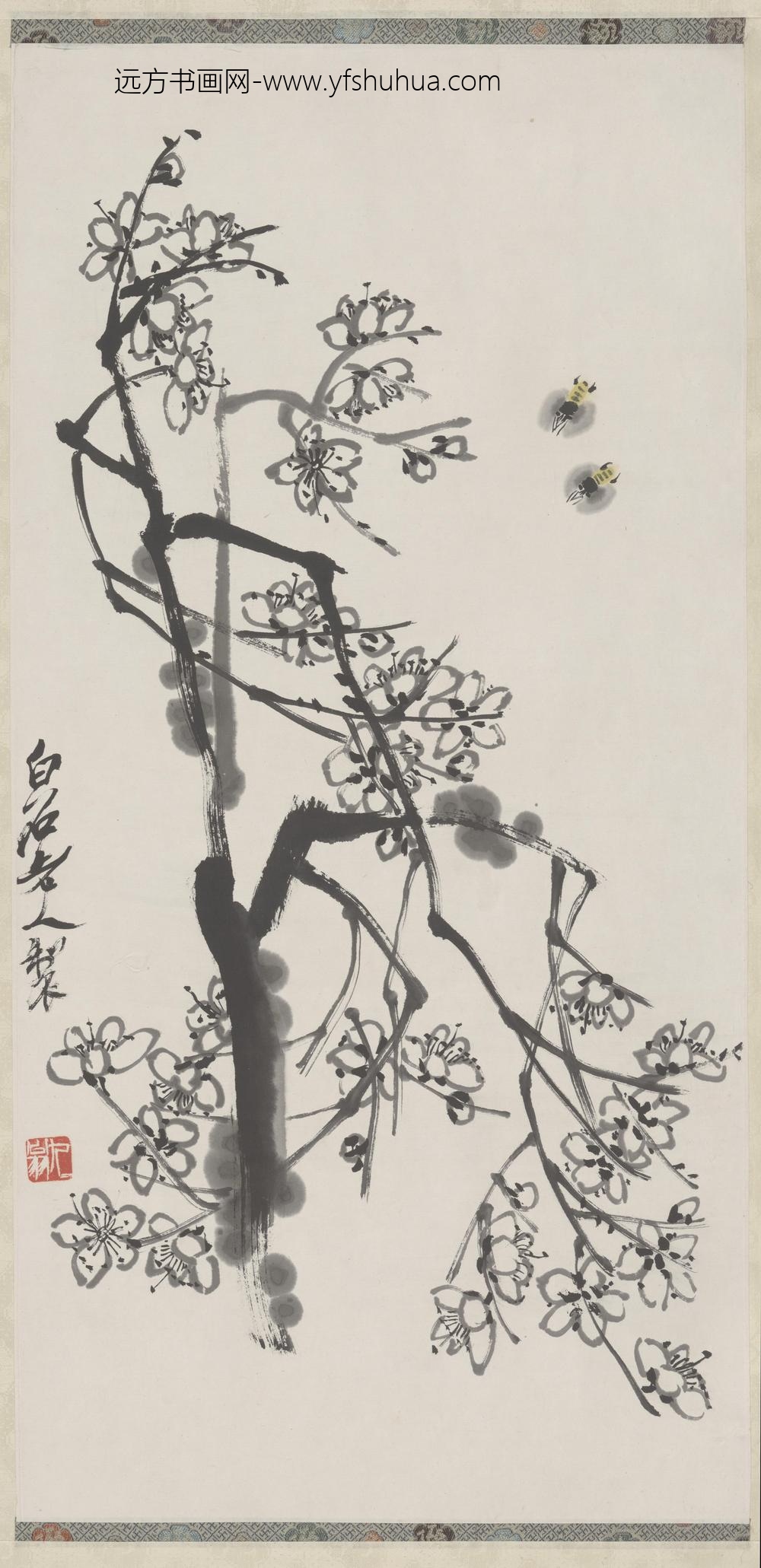 齐璜梅花轴