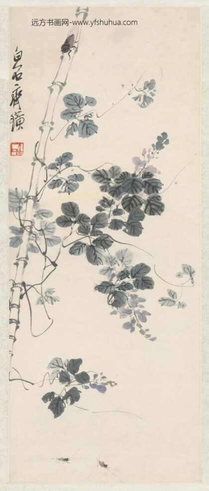 齐白石 花卉工虫图轴 故宫博物院.jpg