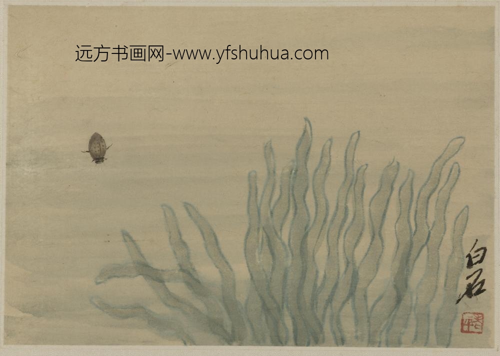 CC-齐白石-草虫册页十开 ()