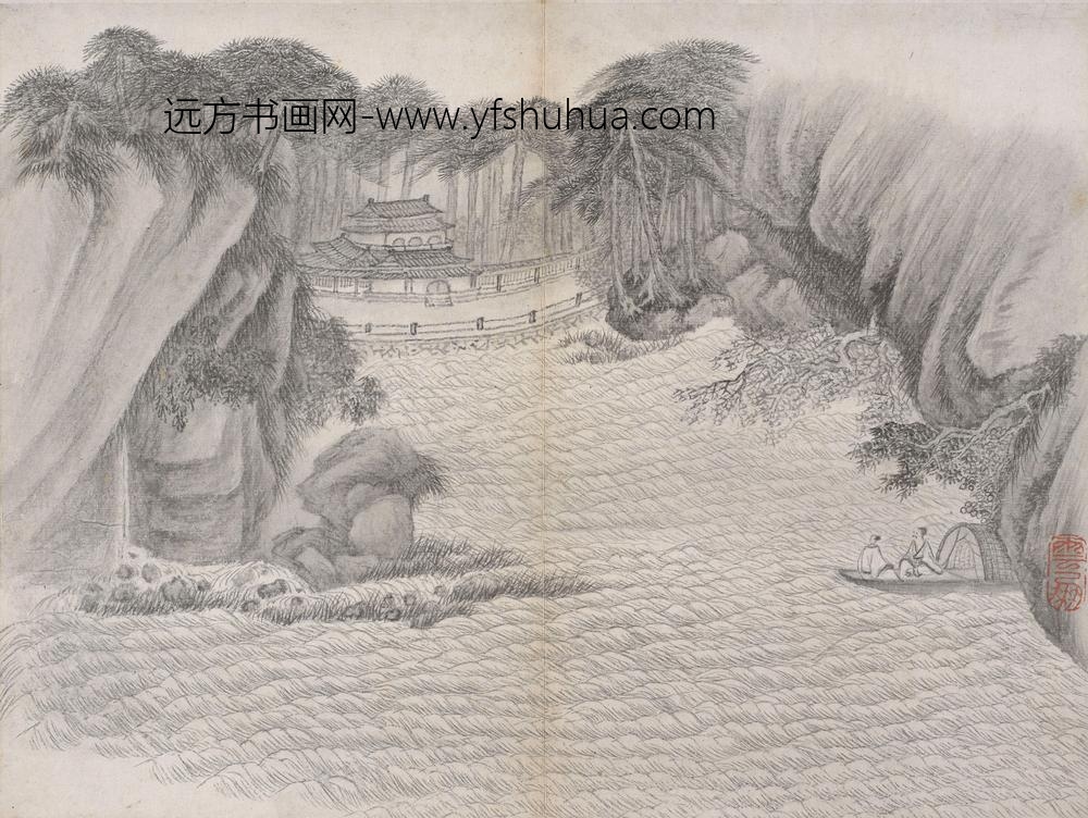 丁云鹏_山水册 ()