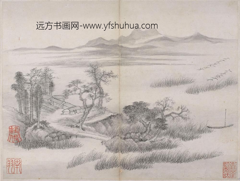 丁云鹏_山水册 ()