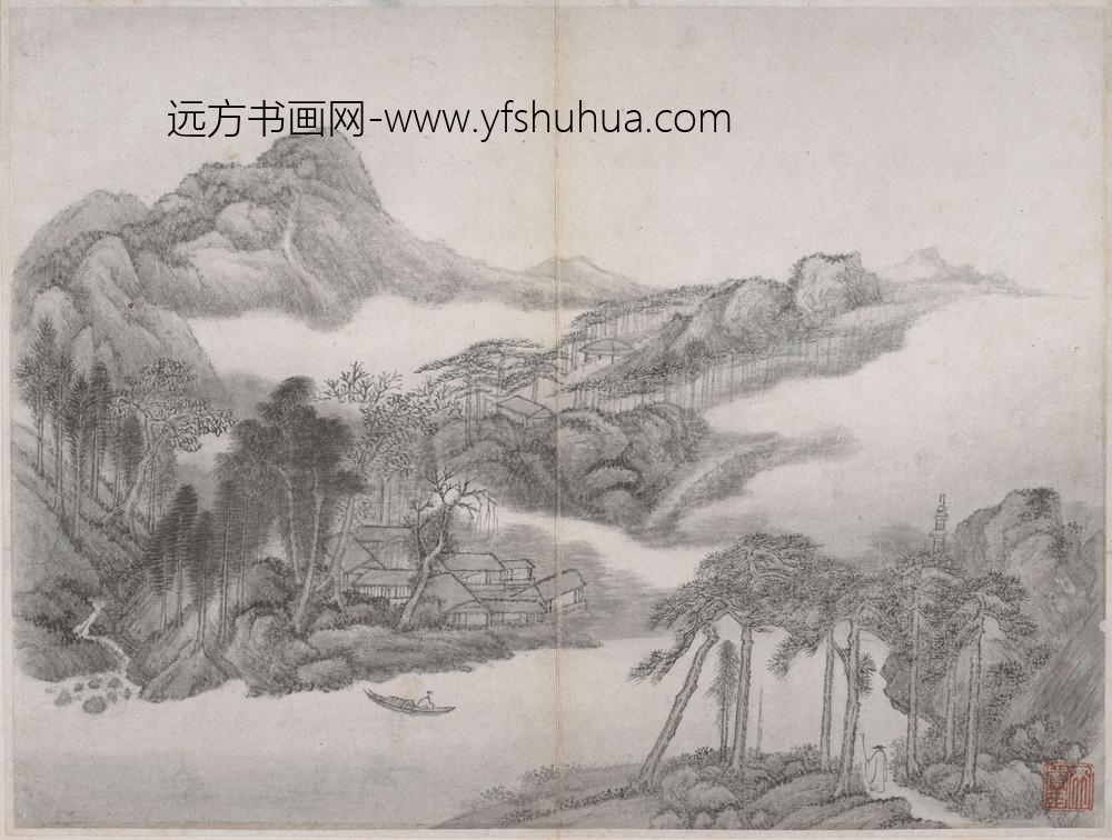 丁云鹏_山水册 ()