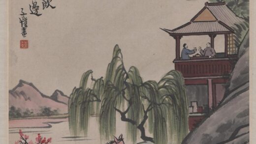 丰子恺 双马图轴 1.jpg
