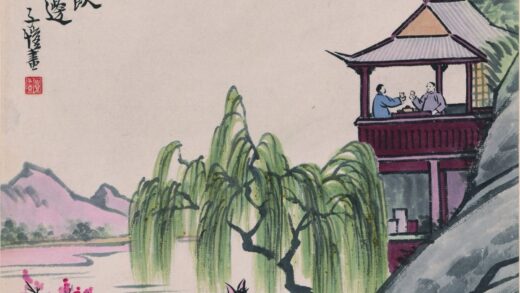 丰子恺 双马图轴 2.jpg